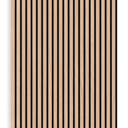 Light Oak Slat Wall Panelling