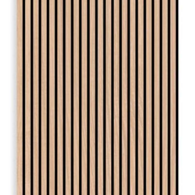 Light Oak Slat Wall Panelling