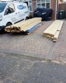 Log lap delivered to driveway