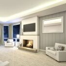 Shiplap style MDF wall panel