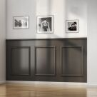 Dado wall panelling kit for interior spaces