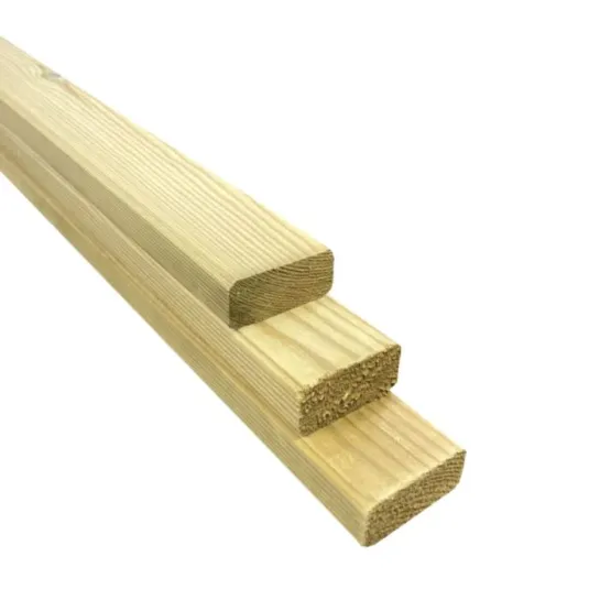 Timber cladding Fencing slats 25x50mm Planed (Treated)