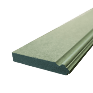 rebated skirting board, panels slots into skirting