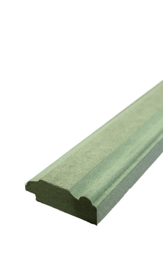 Dado rail 2400mm Rebated (Slots onto 9mm panels)