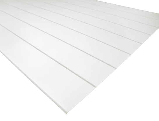 Farmhouse V-groove wall panelling (150mm spacing)